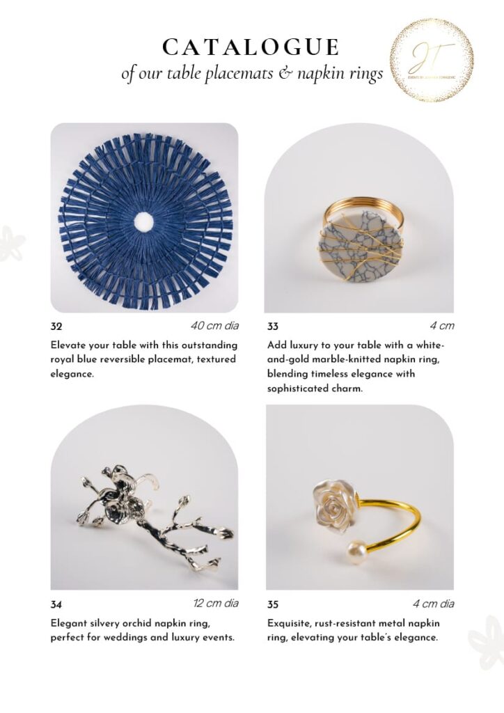 Luxury Napkin Rings Rental